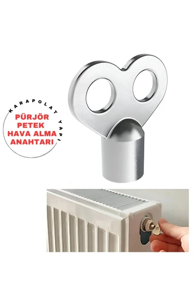 Demirdöküm Kalorifer peteği hava alma anahtarı Radyatör Prujör Petek Havlupan Hava Alma Purjör Anahtarı 1 Adet ürün görseli 1