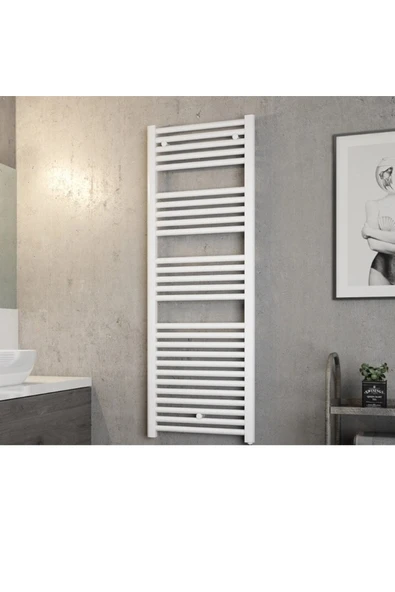 WEBER ALMAN TEKNOLOJİ 600X1400 BEYAZ RADYATÖR ISITICI HAVLUPAN 27 BORULU 5 YIL GARANTİ ürün görseli 1