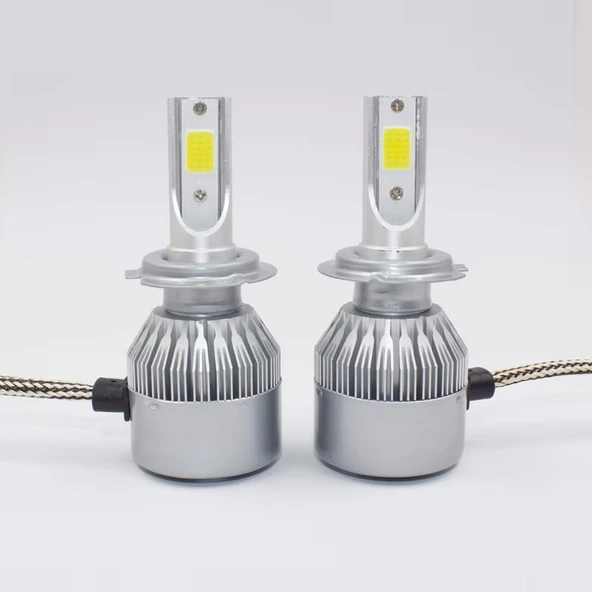 Mega Oto Market Slim Led Fanlı Xenon Far Lambası Mercedes Benz Beyaz Renk H27 Soket ile Uyumlu ürün görseli 1