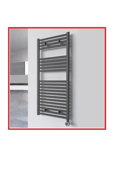 WEBER Elektrikli Havlupan 400*1000 Siyah Antrasit Akıllı Termostatlı ürün görseli 1