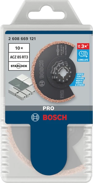 Bosch PRO ACZ 85 RT3 Starlock Testere Ucu 10lu - Resim 2