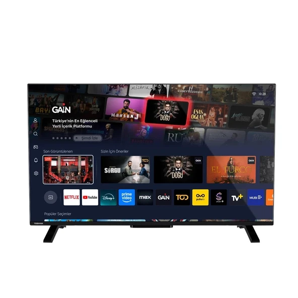 Toshiba 43UV1563DT 4K Ultra HD 43" 109 Ekran Uydu Alıcılı Smart LED TV ürün görseli 1