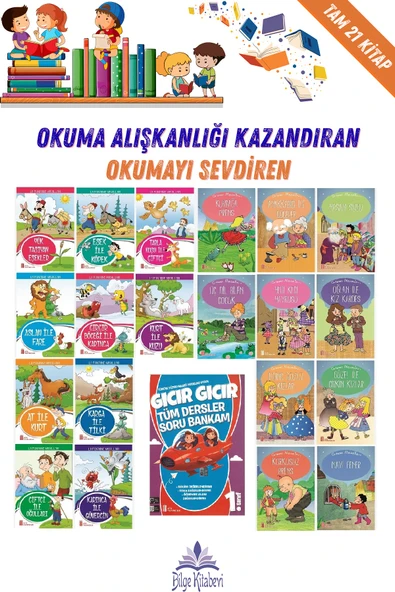 1. Sınıf Okumayı Sevdiren 20 Hikaye + Gıcır Gıcır Tüm Dersler Soru Bankam ürün görseli 1