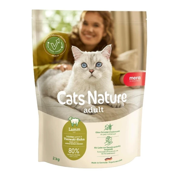 Mera Cats Nature Kuzu Yetişkin Kedi Maması 2 KG ürün görseli 1