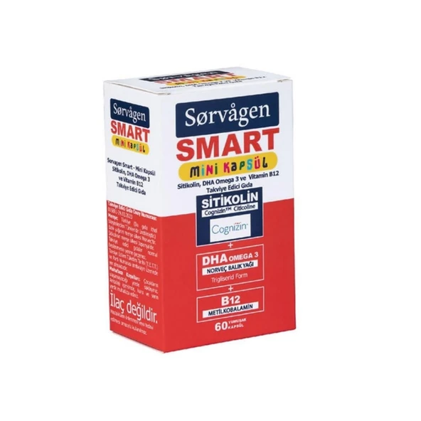 Sorvagen Sitikolin Mini Kapsül Balık Yağı 60 Adet ürün görseli 1