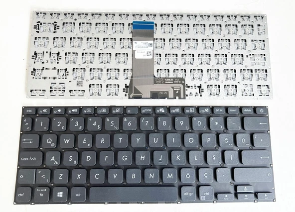 Asus X409DJ X409DL X409F X409FA X409FB ile Uyumlu Notebook Klavye - Siyah - TR ürün görseli 1