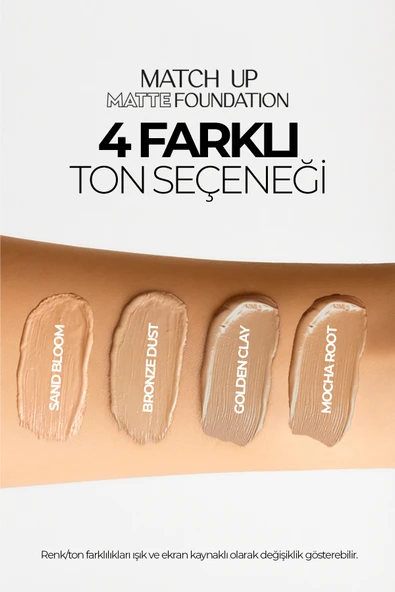 Match Up Matte Foundation Mocha Root 04 34 gr - Resim 4