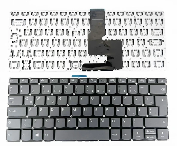 Lenovo 320L-14ISK, 320R-14ISK, 320R-14IKB ile Uyumlu Notebook Klavye - Siyah - TR ürün görseli 1