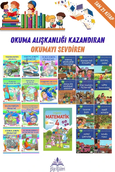4. Sınıf Okumayı Sevdiren 20 Hikaye + Doğada Matematik ürün görseli 1