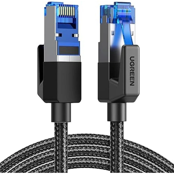 UGREEN 30800 NW153 CAT8 2000MHz Stabil Bant 40GB/s Yüksek Ağ Hızı Örgülü Ethernet Kablosu 20metre ürün görseli 1