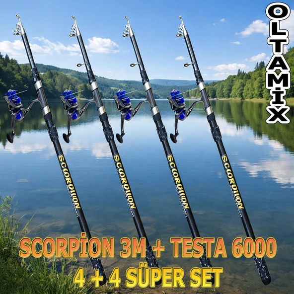 SCORPİON 3M & TESTA 6000 4+4 SÜPER SET - Resim 2