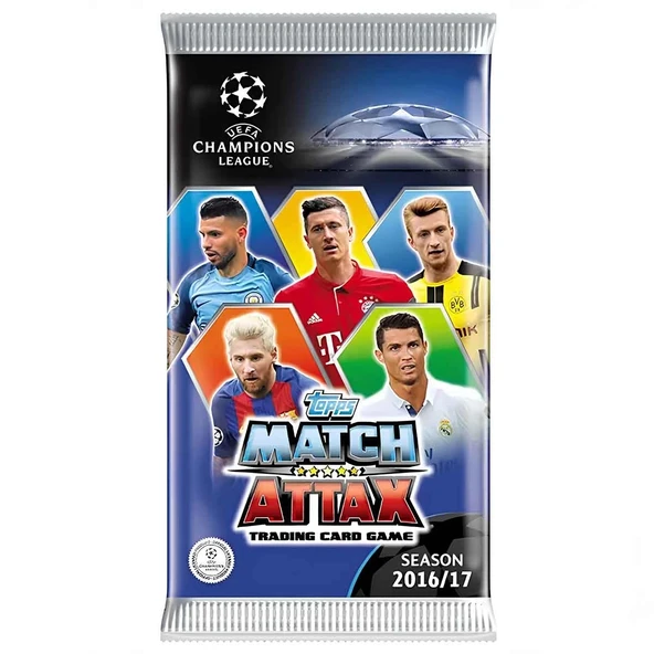 UEFA Şampiyonlar Ligi 16/17 Match Attax Futbolcu Kart ürün görseli 1