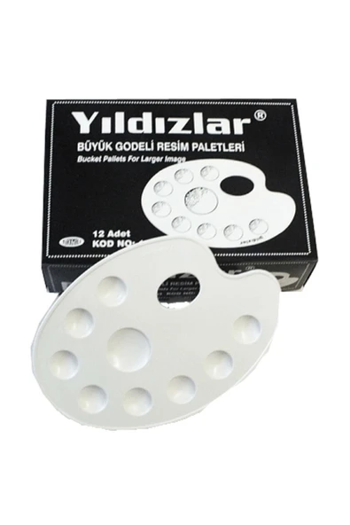 Yıldızlar Yayınları Kod:138 Godeli Resim Paleti Büyük Oval ürün görseli 1