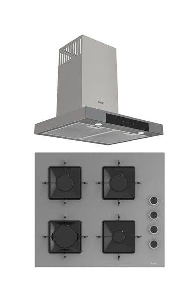 Ferre MEGA PLUS SERİSİ 2'Lİ CAM ANKASTRE SET (D102-SS208) ürün görseli 1