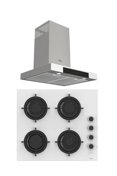 Ferre MEGA PLUS SERİSİ 2'Lİ CAM ANKASTRE SET (D101-CS206) ürün görseli 1
