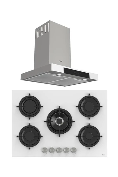 Ferre MEGA PLUS SERİSİ 2'Lİ CAM ANKASTRE SET (D101-RS036) ürün görseli 1