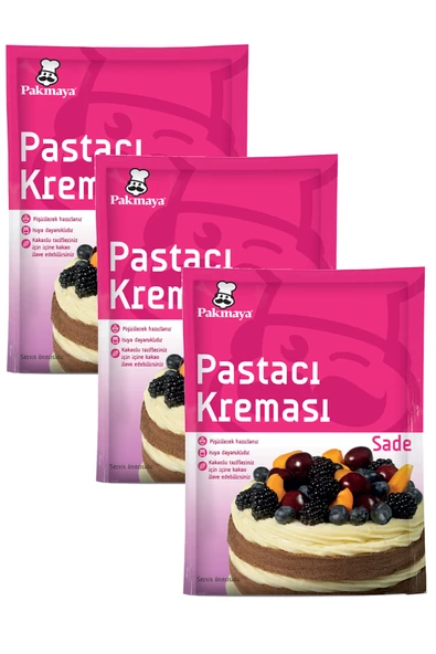 Pakmaya Pastacı Kreması 147 gr X 3 Adet ürün görseli 1