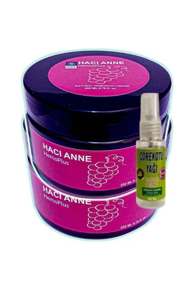 Süper Hemoplus Hacı Anne Bakım Kremi 200 ml x 2 adet + Çörek Otu Yağı 30 ml ürün görseli 1
