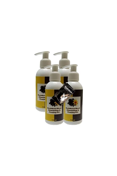 Süper Buck thorn Weed Slimming Bacak Bel Bakım Masaj Kremi 4x150 ml + 1 Adet Jel ile ürün görseli 1