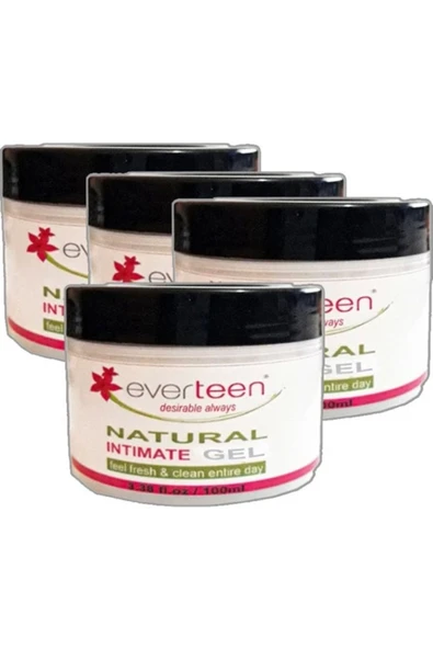 Süper Everteen Intim Gel 4Tanex100 Ml Ölçeğinde Kadın Hijyenikjeli Natural ürün görseli 1
