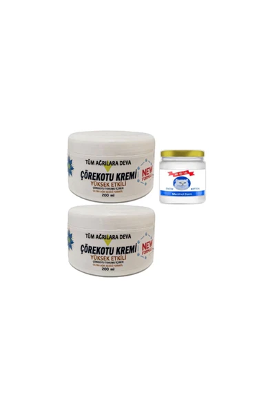 Çörek Otu Kremi XL Boy  2x200 ml+Snow Kitten 50 ml Menthol Balm ürün görseli 1