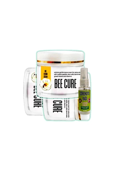 Süper Bee Cure 3x100 ml Rahatlatıcı Bakım Kremi+Çörek Otu  Yağ ile ürün görseli 1