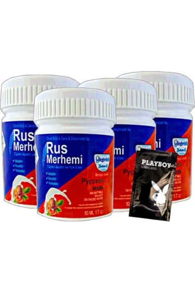 Rus Merhemi Glegnid Blue Tüy Kremirus Merhemi 4 Tane X 50 Ml + Yanında Jel ürün görseli 1