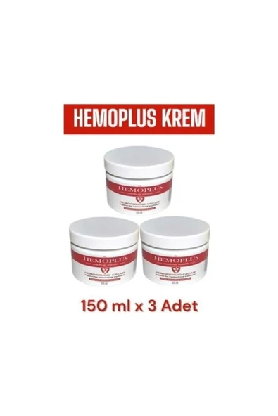 Hemoplus Rahatlatma Bakım Kremi 150 ml  x 3 Adet ürün görseli 1