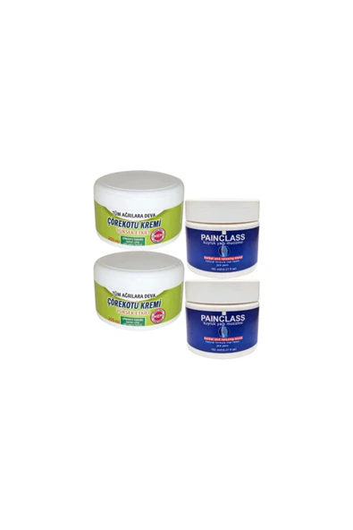 Süper Çörek Otu Kremi XL Boy 2x200 ml +2x150 ml Kuyruk Yağı Kremi Painclass ürün görseli 1