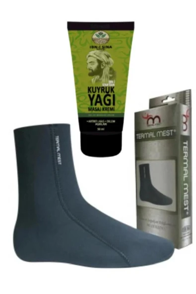 İbni Sina Kuyruk Yağı Masaj Kremi 50 ml Su ve Isı geçirmeyen Mest Çorap (L) ürün görseli 1