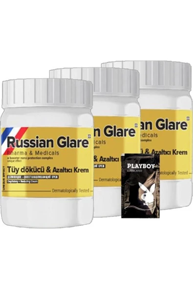Rusian Glare Tüy Kremi Nano 3 Adet X 50 Ml Rus Merhemi + Yanında Jel ürün görseli 1