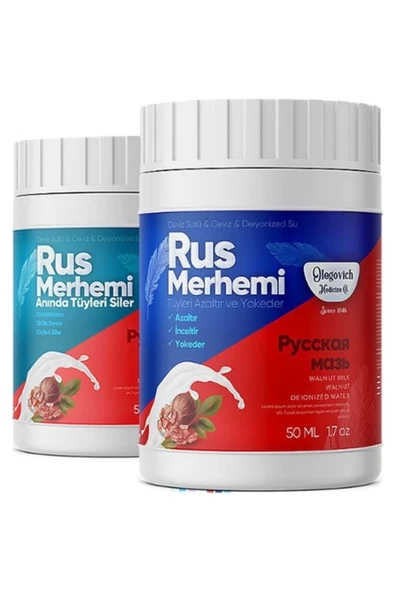 Olegovich Medicine Rus Merhemi 50 Ml ( Tüy Dökücü - Tüy Azaltıcı ) 2'Li Set ürün görseli 1