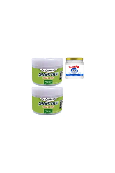 Çörek Otu Kremi 2x150 ml Rahatlatıcı Krem +Snow Kitten 50 ml Menthol Balm ürün görseli 1