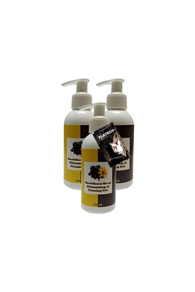 Süper Buck thorn Weed Slimming Bacak Bel Bakım Masaj Kremi 3x150 ml + 1 Adet Jel ile ürün görseli 1