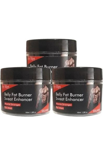 Süper Eelhoe Belly 3'lü Adet Sweat Enhancer Erkeklere Özel Kremi 100 ml ürün görseli 1