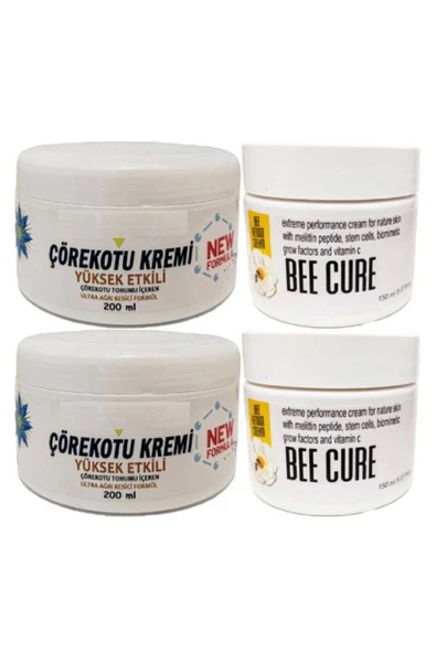 Çörek Otu Kremi XL Boy Rahatlatıcı Krem 2x200 ml+Bee Cure Krem 2x150 ml ürün görseli 1