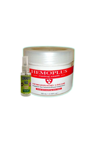 Hemoplus 100 ml Rahatlama Bakım Kremi + 30 ml Çörek Otu Yağı ile ürün görseli 1