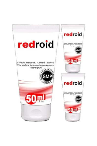 Süper Redroid 3lü Paket Rahatlatıcı Masaj Kremi  Için 50 ml Özel Krem ürün görseli 1
