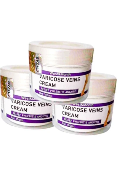 Süper Varicose Vein Defense Cream West Month 100 Ml 3 Tane Birden Hznzf139 ürün görseli 1