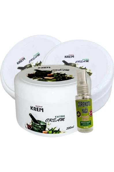 Süper Mucizevi Krem 3Adet Bölgesel Bakım Relax Kremi 125 ml + Yanında Hediye 30 ml Çörek Otu Yağı ürün görseli 1