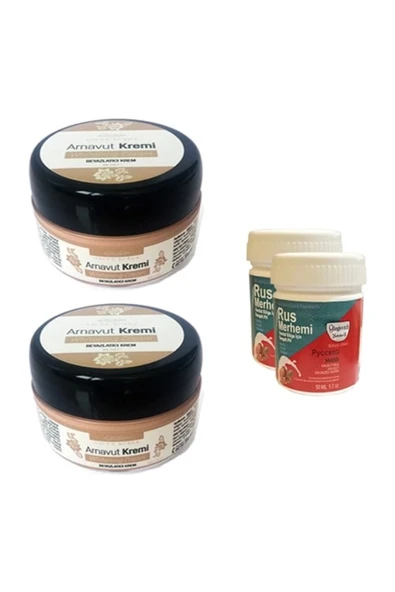 Süper Three Brand Arnavut Kremi 2 Adet + Rus Merhemi 50 ml 2 Adet ürün görseli 1