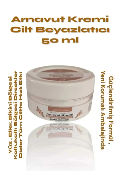 Whitening Cream Arnavut Kremi 50ml Aklık Kremi Beyazlatıcı Krem ürün görseli 1