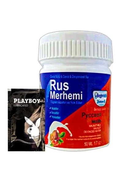 Süper Playboy Blue Rus Merhemi 50 ml Tüy Dökücü Krem + Yanında Jel ürün görseli 1