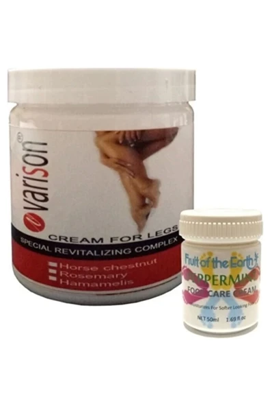 Süper Varison Varicose Vein Defense Cream Diz Bacak Bakım Kremi 200ml+50ml Ayak ürün görseli 1