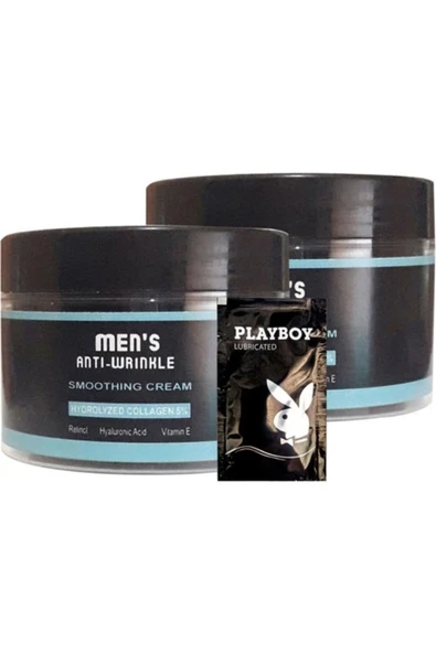 Süper Men's 2tane 100 ml Snmp20300 Antiwrinkle Erkek Yüz Cilt Kremi Smoothing Cream + Yanında Jel ürün görseli 1
