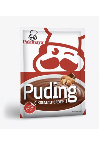 Pakmaya Çikolatalı Bademli Puding 105 Gr ürün görseli 1