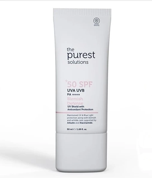 The Purest Solutions Lekeli Ciltler İçin Antioksidan Destekli Güneş Kremi 50+ SPF 50 ML ürün görseli 1