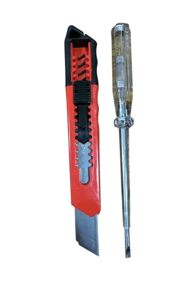 SERMER PAZARLAMA İki Güç Bir Arada: Kontrol Kalemi + Maket Bıçağı Profesyonel Set! ürün görseli 1