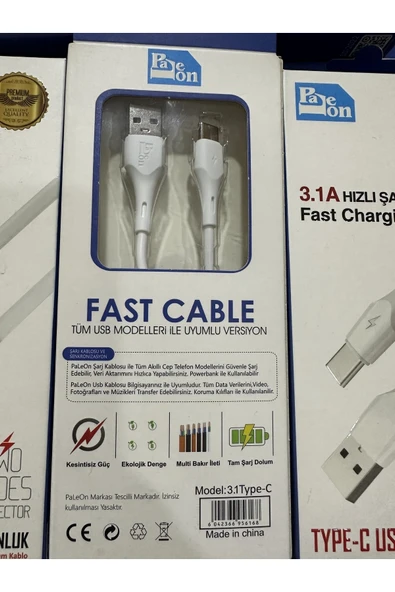 Paleon 3.1 Type-c Hızlı Şarj Kablosu - Resim 3