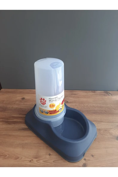 RETRO ART Hazneli Mama Kabı / Su Kabı | 3,5 Lt. ( Kedi Ve Köpek) Pt-205 ürün görseli 1